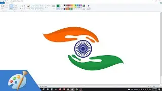 How to draw REPUBLIC DAY poster in MS Paint | Happy 74th Indian Republic Day