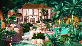 The Sims 4 | Tropical HONEYMOON House | No CC | Stop Motion Video