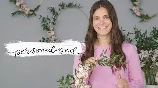 Upgrade A Basic Bouquet: DIY Floral and Greenery Hoops | Personalized | Martha Stewart Weddings
