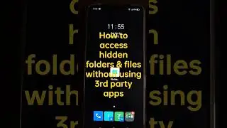 How to access hidden folders and files without using third party apps #android #tips