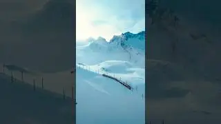 Flying my drone into a snow storm with amazing results 🥶📸