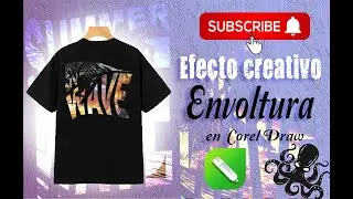 Diseño Creativo texto silueta y envoltura en corel draw 2020 SERIWOOL