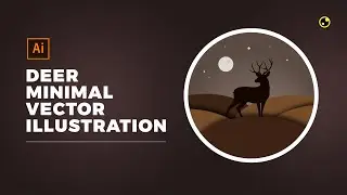 How to Create a Minimal Vector Landscape in Adobe Illustrator (SpeedArt)