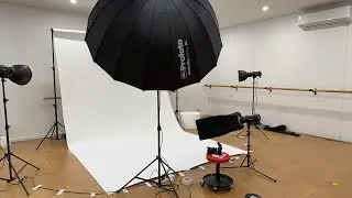 Dance studio shoot setup live