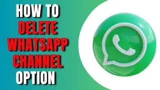 How To Delete Whatsapp Channel Option