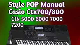 Style Casio Ctx 700/800 Pop Manual & Ctk 5000 6000 7000