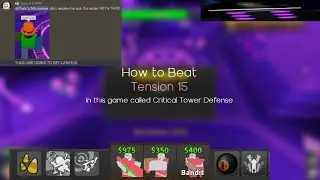 *UPDATED* How to Beat Sacrificial Hall Tension 15 in CTD || Critical Tower Defense - Roblox
