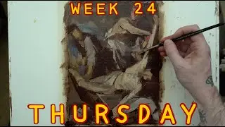 Thursday, Week 24: Jusepe de Ribera - Compositional Studies, Oil on Linen (25/06/2020)