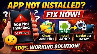 App Not Installed Problem Fix Kaise Kare | 100% Working Solution 2026