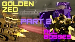GOLDEN ZED VS All Bosses in TDX PART 2 | TDX | Roblox
