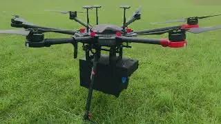 TESTING CUSTOM MADE PAYLOAD DROP MECHANISM  BOX FOR DJI MATRIX 600 PRO DRONE( FOR FLOWER DROP)
