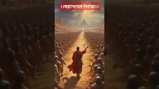 धर्म, कर्म निश्चित करो, सुनकर समय पुकार। जग में आए किसलिए, इसका करो विचार॥ #mahabharat🚩