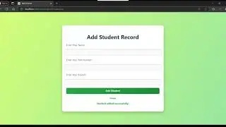 💼 Student Management System Using JSP & MySQL with Source code | Full Web Application Tutorial 🚀