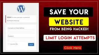 Limit Login Attempts on Your WordPress Wp-Admin! Easy Method