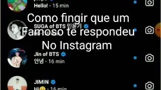 como fingir que um famoso te respondeu no Instagram