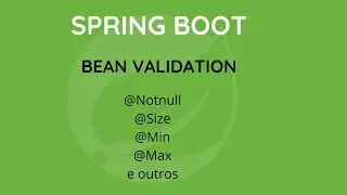 Spring Boot - Bean Validation