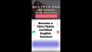 Become a TEFL/TESOL Certified English Teacher!