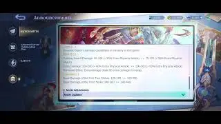 Eudora Adjustment, Hanzo Nerf, Marcel Leomord Saber Buff - Patch Notes 2.1.50 Advance Server MLBB