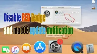 How to disable macOS update notification and Red badge