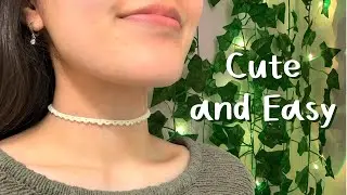 Cute Crochet Choker Necklace Tutorial | Scalloped Choker Necklace