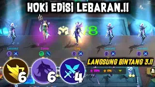 HOKI EDISI LEBARAN.!! LANGSUNG DAPAT BINTANG 3.!! MAGIC CHESS MOBILE LEGENDS