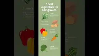 Best vegetables for hair growth 😍🔥#youtubeshorts #hairgrowth