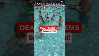 Deaf problems: Swimming Pool! #funny #deaf #asl #signlanguage #swimmingpool