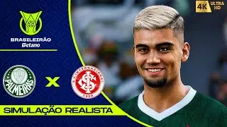 PALMEIRAS X INTERNACIONAL | BRAZILIAN CHAMPIONSHIP 2025 | ROUND 23 | PES 2021 4K60FPS REALISTIC S...