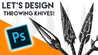 Lets Design THROWING KNIVES! | Concept Art | Digital Painting