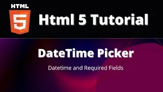 Datepicker in Html 5 || Add DatePicker in Html 5 || How to Add Datepicker in Html 5 || Html 2022