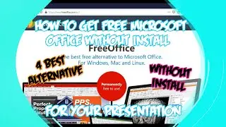 How to Get Free Microsoft Office for Windows, Mac without installing Best 4 Alternatives|Umar Sultan