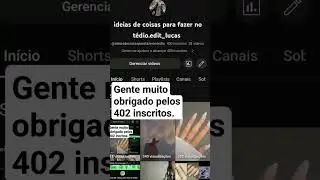 gente muito obrigado pelos 402 inscritos.