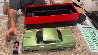 Unboxing the New Kandy n chrome special edition redcat green 64 impala with sticker install tips .!!