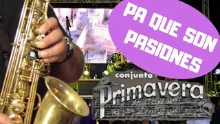 PA QUE SON PASIONES - CONJUNTO PRIMAVERA - TUTORIALES PARA EL SAX ALTO - SANTIAGO PACHECO