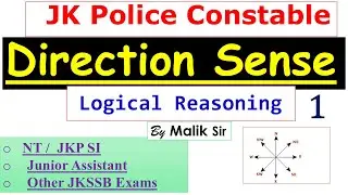 Direction Sense |Reasoning|JK Police constable|JKSSB Exams| Forester| Junior assistant| Patwari |L 1