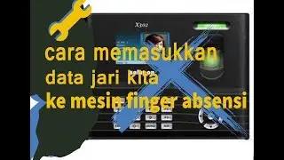 Cara menambah data sidik jari karyawan di mesin absensi attendance