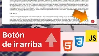 Botón de ir arriba con JavaScript