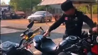 មេីលកំលាំងម៉ូតូគេផង