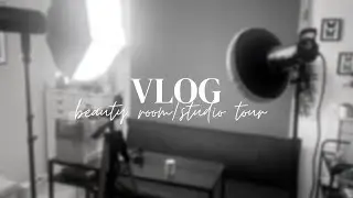 New Beauty Room/Photography Studio Tour Vlog + Camera Gear Chat