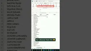 Ms excel Tips and Tricks #shorts #short #ydshorts #excel #exceltutorial