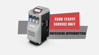 The unboxing video of x580 A/C recovery machine