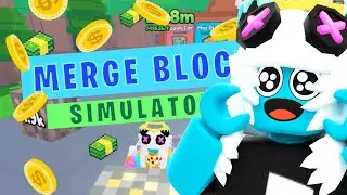 MERGING hundreds of boxes in Roblox Merge Block Simulator!