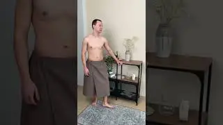 Килт для бани и сауны мужской (кофейный)