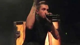 Tyler talking to the crowd + 