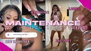 MAINTENANCE VLOG ⋆˙⟡♡ | nail appointment, eyebrows, lashes, etc 🫧 | FLYGIRLHEAVEN