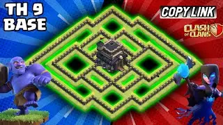 New Beast TH9 Hybrid/Trophy Base 2022!! COC Town Hall(TH9) Trophy Base Design-Clash of Clans