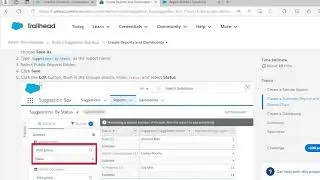 Build a Suggestiona Box App-Create Reports and Dashboards