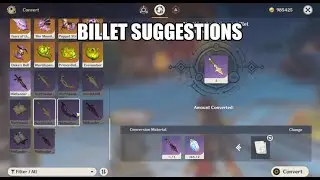 Billet Suggestions | Genshin Impact