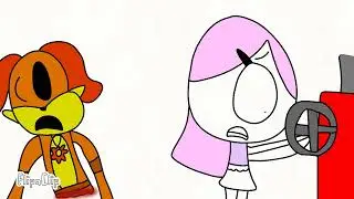 Rambly racoon and Loldy the lion inflation by fruit balloon part 2