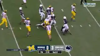 JJ MCCARTHY Screen Pass to SEMAJ MORGAN for a Crucial 3rd Down Pickup